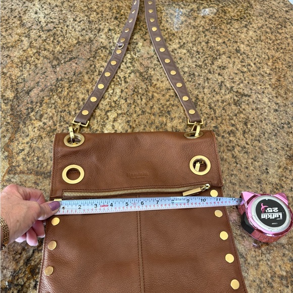 Hammitt Two Tone Large Brown Reversible Montana Crossbody Bag with Gold Accents - Picture 5 of 9